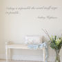 'Nothing Is Impossible' Audrey Quote Wall Sticker, thumbnail 1 of 3