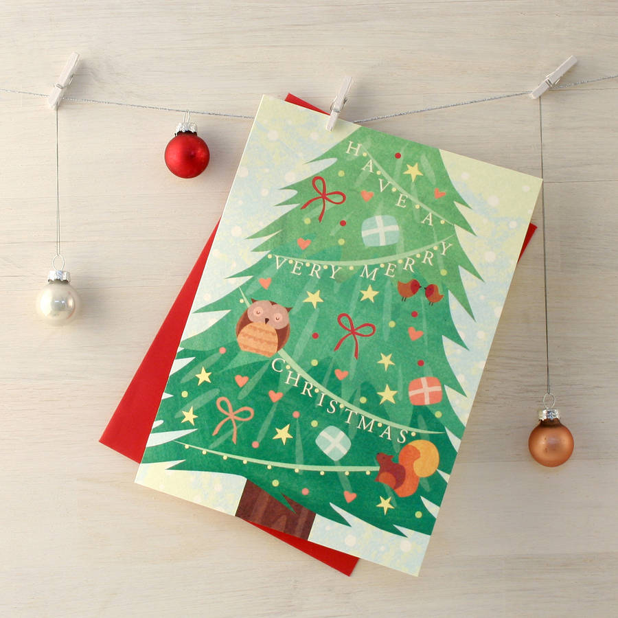Personalised Woodland Christmas Cards, 1 of 8