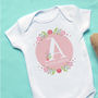 Personalised Floral Letter Vest, thumbnail 3 of 8