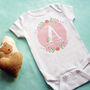 Personalised Floral Letter Vest, thumbnail 2 of 8