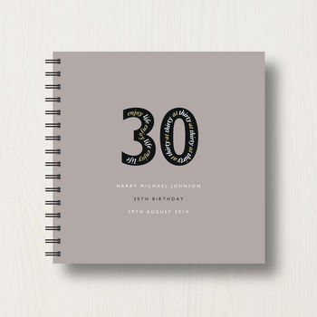 Personalised 30th Birthday Memories Album, 10 of 11