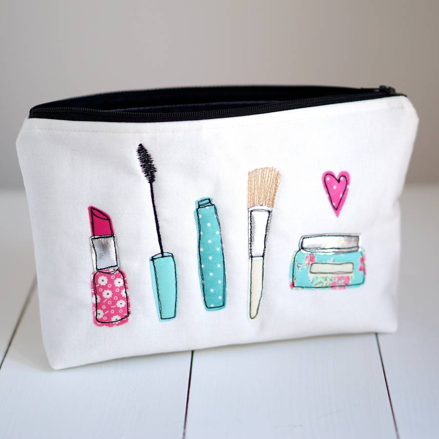 Large Applique Make Up Bag By Rosiebull Designs | 0