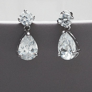 Brilliant Cut Peardrop Crystal Earrings, 5 of 6