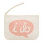 'I Do' Canvas Pouch, thumbnail 2 of 3