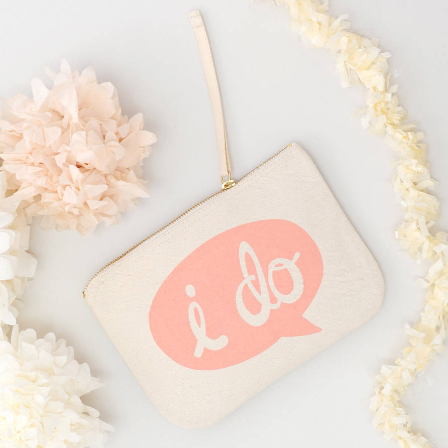 'I Do' Canvas Pouch, 1 of 3