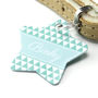 Personalised Triangle Pet Tag Star Shaped, thumbnail 1 of 5