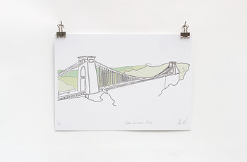 Bristol's Clifton Suspension Bridge Digital Print, 2 of 6
