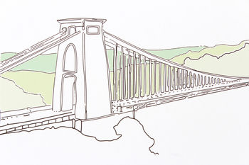 Bristol's Clifton Suspension Bridge Digital Print, 3 of 6