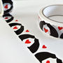 Hearts And Kisses Valentines Day Gift Tape, thumbnail 2 of 5