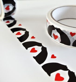 Hearts And Kisses Valentines Day Gift Tape, 2 of 5