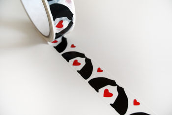 Hearts And Kisses Valentines Day Gift Tape, 4 of 5