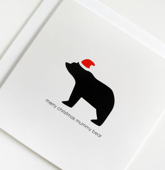Merry Christmas Mummy Bear Card, 3 of 3