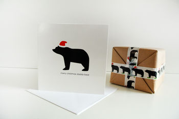 Merry Christmas Daddy Bear Card, 2 of 3