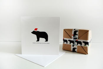 Merry Christmas Mummy Bear Card, 2 of 3