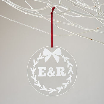 Personalised Initials Christmas Decoration, 2 of 2