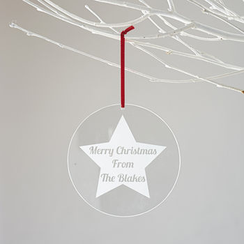 Personalised Star Christmas Decoration, 3 of 3