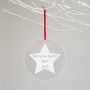 Personalised Star Christmas Decoration, thumbnail 2 of 3