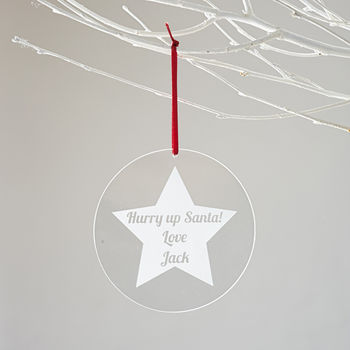 Personalised Star Christmas Decoration, 2 of 3