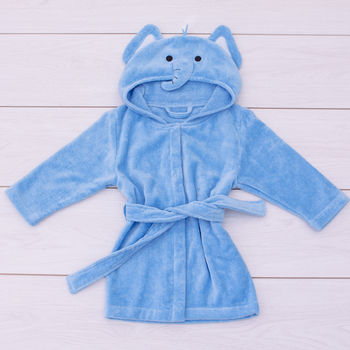 Personalised Elephant Children's Bath Robe, 5 of 7