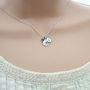 Compass And Initial Sterling Silver Necklace, thumbnail 5 of 7