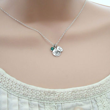 Compass And Initial Sterling Silver Necklace, 5 of 7