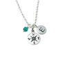 Compass And Initial Sterling Silver Necklace, thumbnail 6 of 7