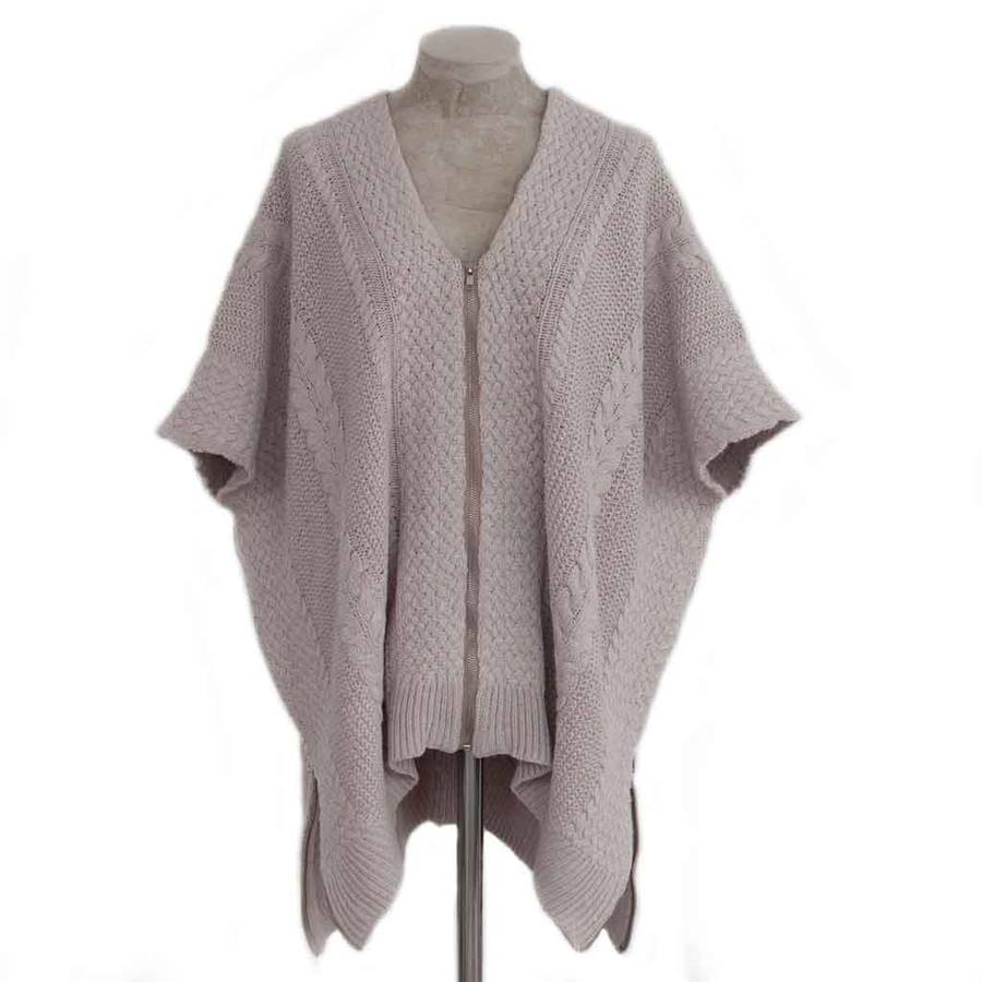 Cable Knit Poncho By TUTTI&CO | notonthehighstreet.com