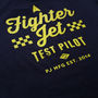 'Proper Job Fighter Pilot' Organic T Shirt, thumbnail 2 of 3
