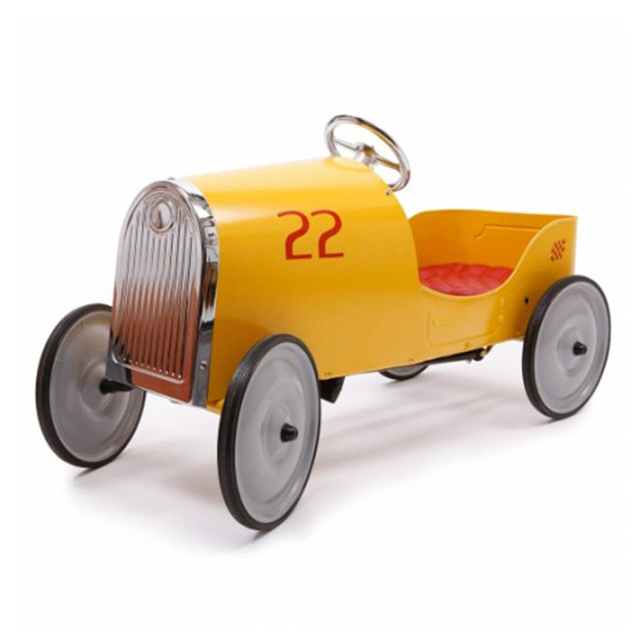 goldini yellow pedal car by pedalplay | notonthehighstreet.com