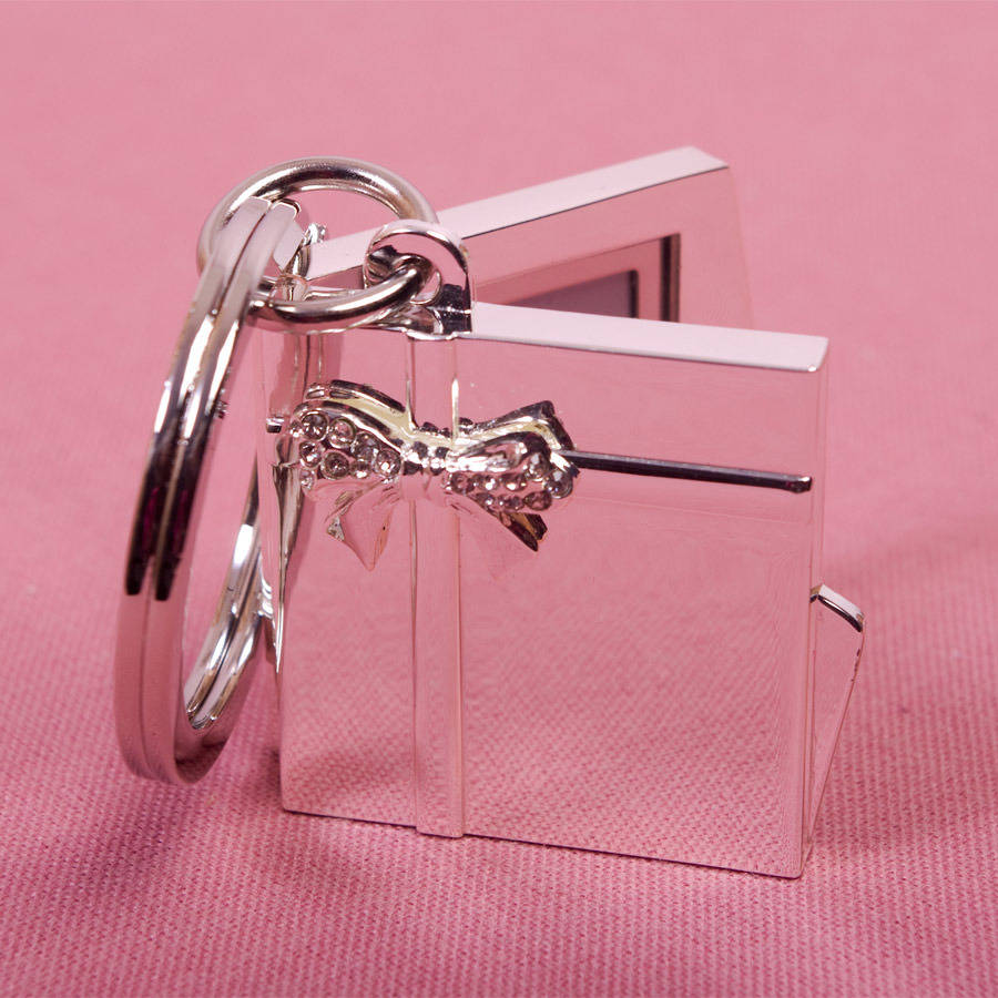 Personalised Twin Photo Frame Keyring By