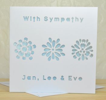 Personalised Laser Cut Thinking Of You Card, 3 of 4