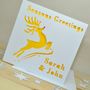 Personalised Laser Cut Reindeer Card, thumbnail 2 of 2