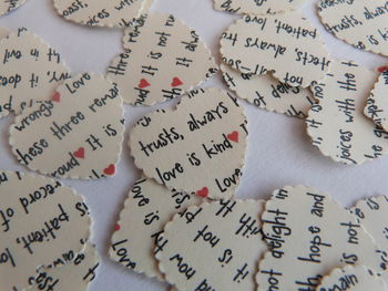 'Love Is Patient' Heart Table Confetti, 2 of 4