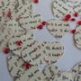 'Love Is Patient' Heart Table Confetti, thumbnail 3 of 4