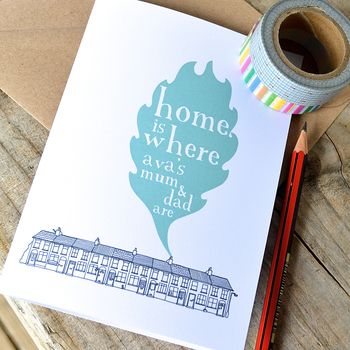 'Home Is Where…' Personalised Adoption Card, 5 of 8