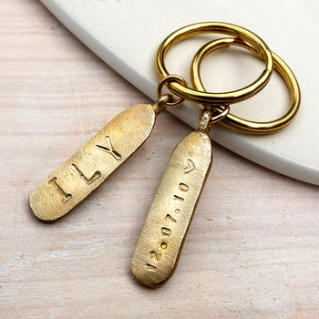 Personalised Brass Keyring, 2 of 4