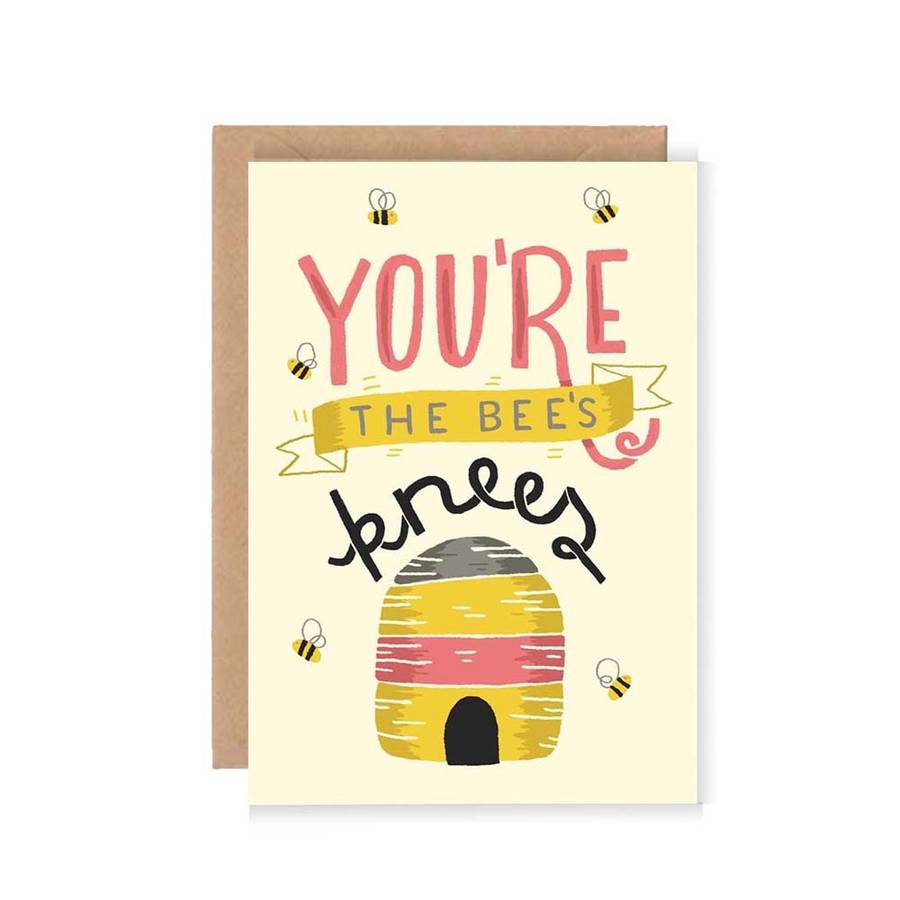 'you're the bee's knees' greetings card by the happy pencil ...