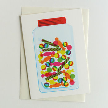 Sweets, Jelly, Ice Cream, Lolly, Set Of Eight Cards, 5 of 5