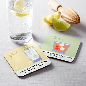 Personalised Cocktail Recipe Coaster, 2 of 8