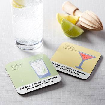 Personalised Cocktail Recipe Coaster, 5 of 8