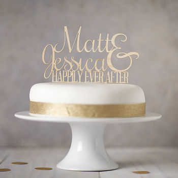Personalised Ever After Cake Topper, 2 of 5
