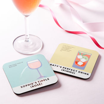 Personalised Cocktail Recipe Coaster, 6 of 8