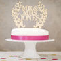 Personalised Butterfly Wreath Wedding Cake Topper, thumbnail 2 of 4