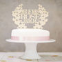 Personalised Heart Wreath Wedding Cake Topper, thumbnail 2 of 4
