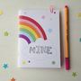 Personalised Rainbow Notebook, thumbnail 10 of 12