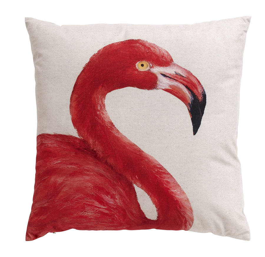 Nordal Flamingo Cushion, Looking Right By Bell & Blue