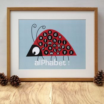 Children's Ladybird Alphabet Nursery Print, 3 of 7