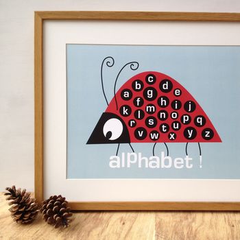Children's Ladybird Alphabet Nursery Print, 4 of 7