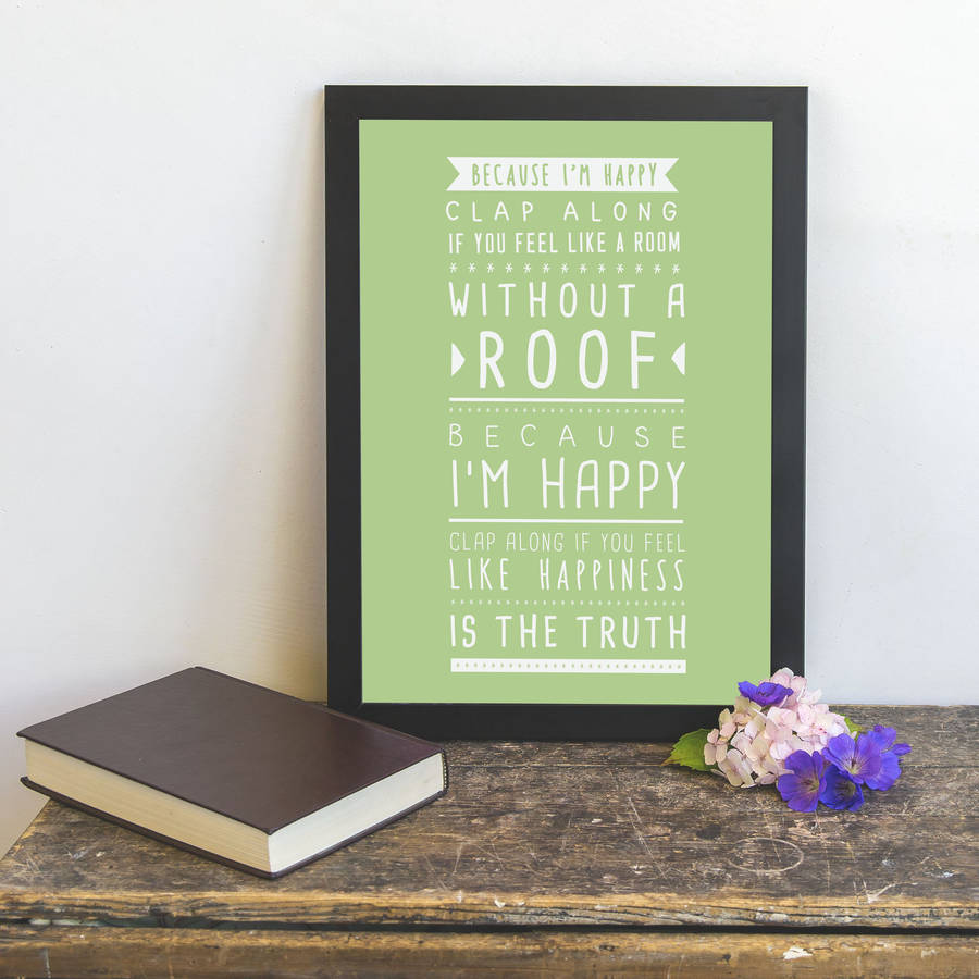 Pharrell Because Im Happy Print By Oakdene Designs Pharrell Because Im Happy Print By Oakdene Designs