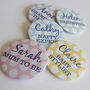 Baby Shower Spotty Personalised Badge, thumbnail 1 of 5
